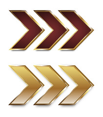 Metal Arrow Gold Frame