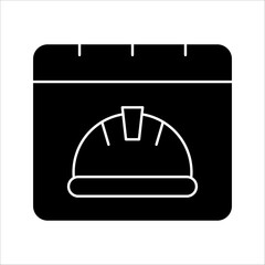 labor day icon. Vector graphic illustration. Line style design. on a white background.