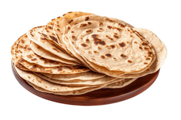 Chapati Tortillas Transparent Isolated Flatbread, AI