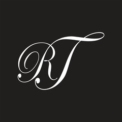 RJ letter background vector design, RJ logo design.