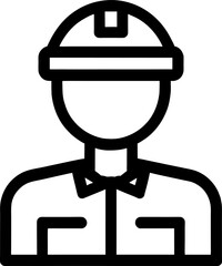 vector illustration of engineer man cartoon