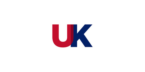 UK city in the United Kingdom design features a geometric style illustration with bold typography in a modern font on white background.