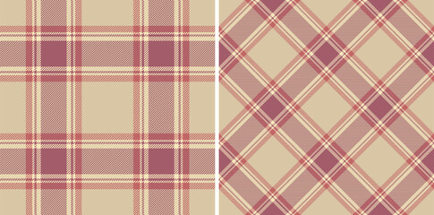 Pattern tartan check of plaid seamless background with a textile fabric vector texture.