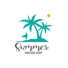 Naklejka premium tropical island illustration