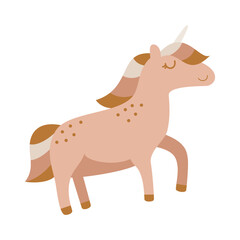 A Cute Clipart Illustration of Baby Nursery With Boho Style. Funny vector illustration for decorating the walls of the nursery. Trendy design in Boho style.