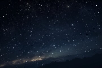 Fototapeta na wymiar The beautiful night sky with stars. Generative AI