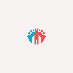 People logo design vector illustration