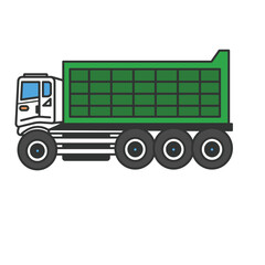 Truck cleaner environment large car car icon illustration picture driving wheel luggage director