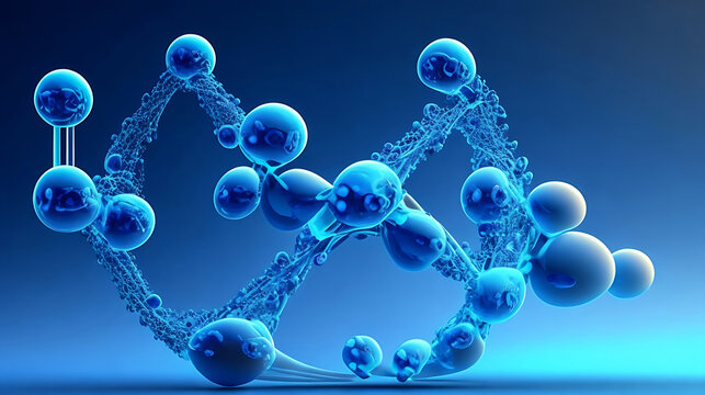 3d rendering of science abstract background