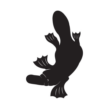 recommend clip art: silhouette of a platypus