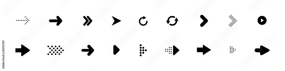Wall mural arrow icon. arrows vector icons. arrow. arrows. cursor. vector illustration