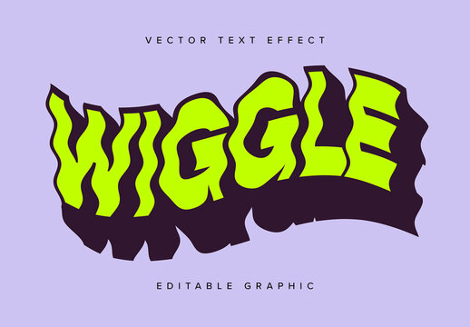 Wavey Warped Text Effect Mockup