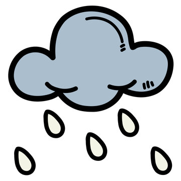 rainy filled outline icon style