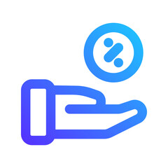 discount gradient icon