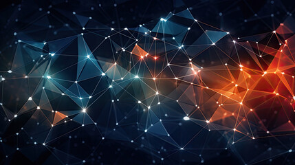 Abstract Digital Wave. Generative AI.