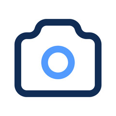 camera outline color icon