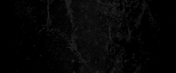 Abstract structured black concrete wall background, scary black grunge goth design. horror black background, Slightly light black concrete cement texture for background.	