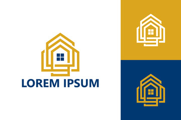 House tech logo template design vector