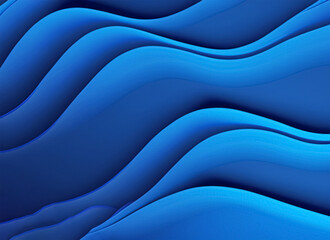 Dark blue paper waves abstract banner design Elegant wavy vector background. Generative AI
