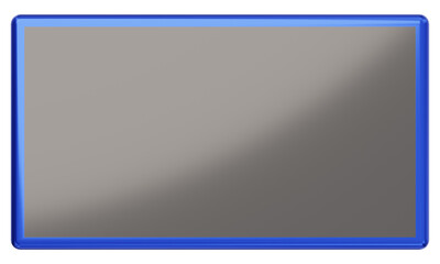 3d rendering of a blue shiny smartphone isolated, Mockup graphic.