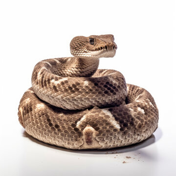  a brown snake, rattlesnake