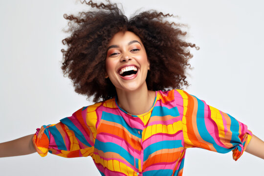 Portrait of a happy young woman. studio shot against a plain white background