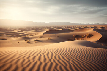 Fototapeta na wymiar Generative AI. desert landscape background