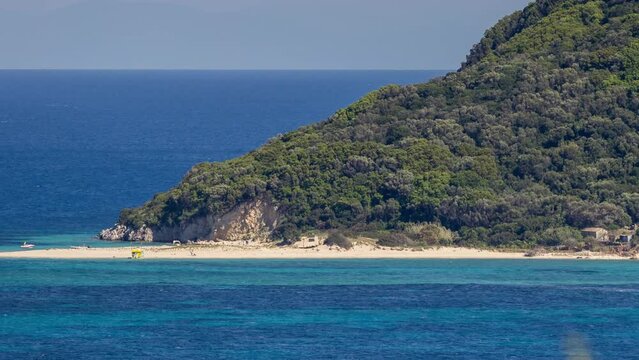 Marathonisi island from zakynthos greece