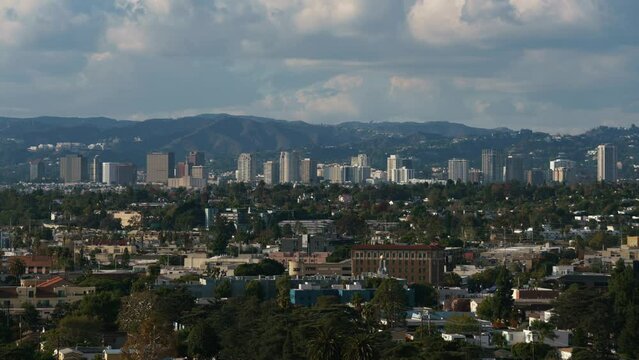 Los Angeles Westwood 200mm from Culver City Time Lapse California USA