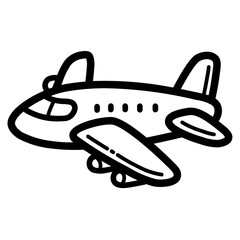 airplane line icon style