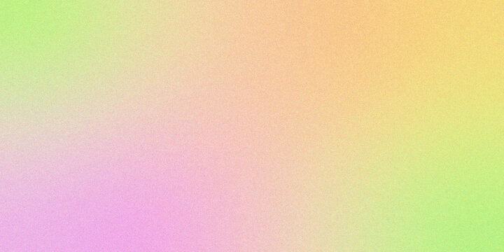 Pink Yellow Green Pastel Retro Grainy Gradient Background.