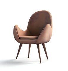 leather armchair isolated