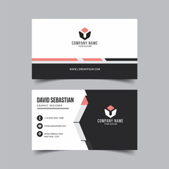 Modern Creative Business Card and Name Card, Horizontal Simple Clean Template Vector Design