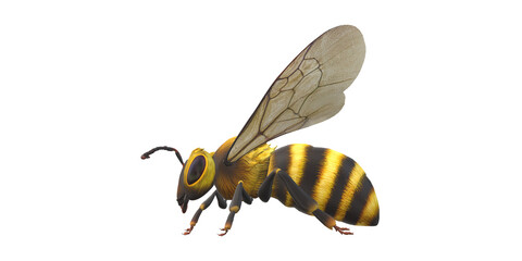 Bee isolated on a Transparent Background