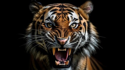 ferocious tiger. Generative AI