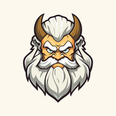 illustration of a god mythology mascot vector