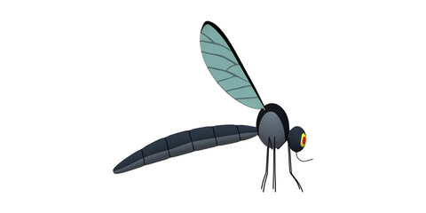 Mosquito isolated on a Transparent Background