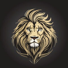 Modern lion logo icon