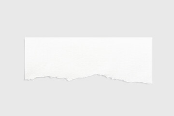 Torn paper edges. Ripped paper texture. Paper tag. White paper sheet for background with clipping path. Close up.