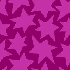 Abstract stars seamless vector pattern