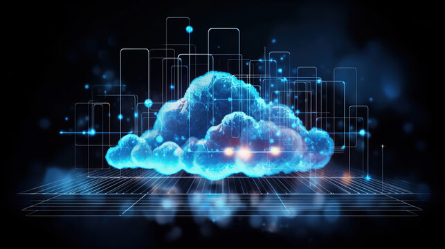 Cloud Networking, Crypto, AI, Firewall Network Security, Artificial Intelligence, Cyber Security, Cloud Managed, Circuit Board, AI Art for Business and Technology