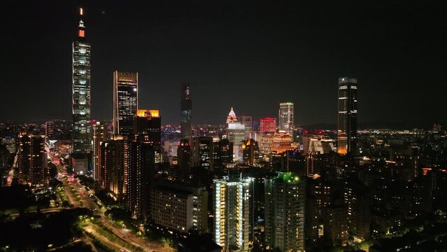 The view of Taipei city.