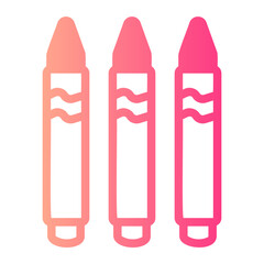 crayon gradient icon