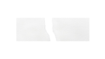 Torn paper edges. Ripped paper texture. Paper tag. White paper sheet for background with clipping path. Close up.