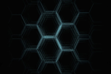 Futuristic abstract background hexagon network pattern geometry shape texture art