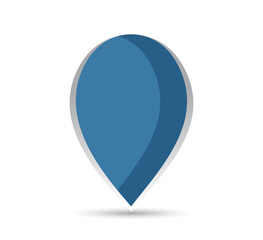 Bubble map pointer flat icon