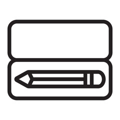 pencilcase line icon