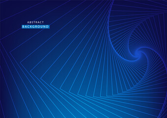 Modern blue background. Abstract line high tech. Concept technology, futuristic, big data, Ai, network, business, online, financial, presentation