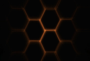 Futuristic abstract background hexagon network pattern geometry shape texture art