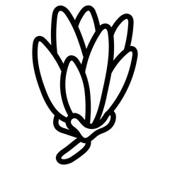 magnolia line icon style © smalllike